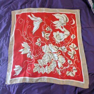 Floral Francoise Guerin Paris Soie (silk) Scarf